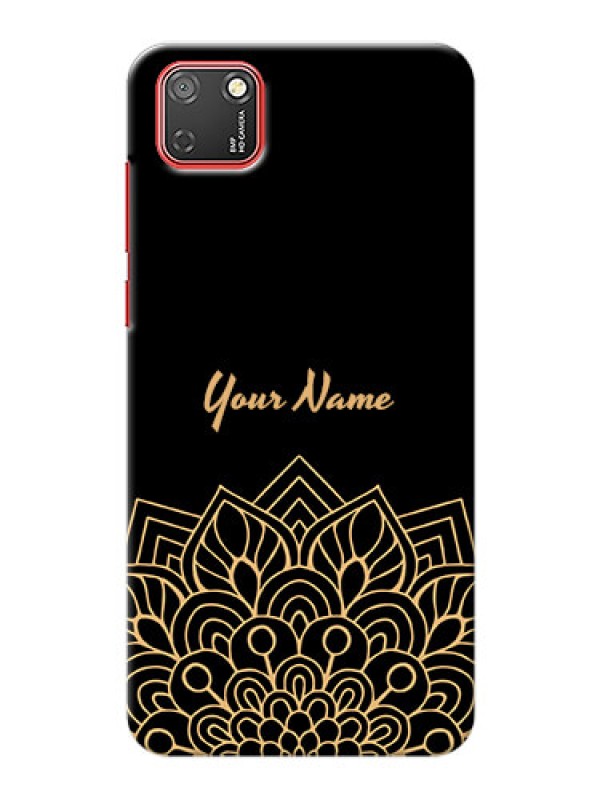 Custom Honor 9S Back Covers: Golden mandala Design