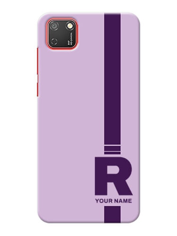 Custom Honor 9S Custom Phone Covers: Simple dual tone stripe with name Design