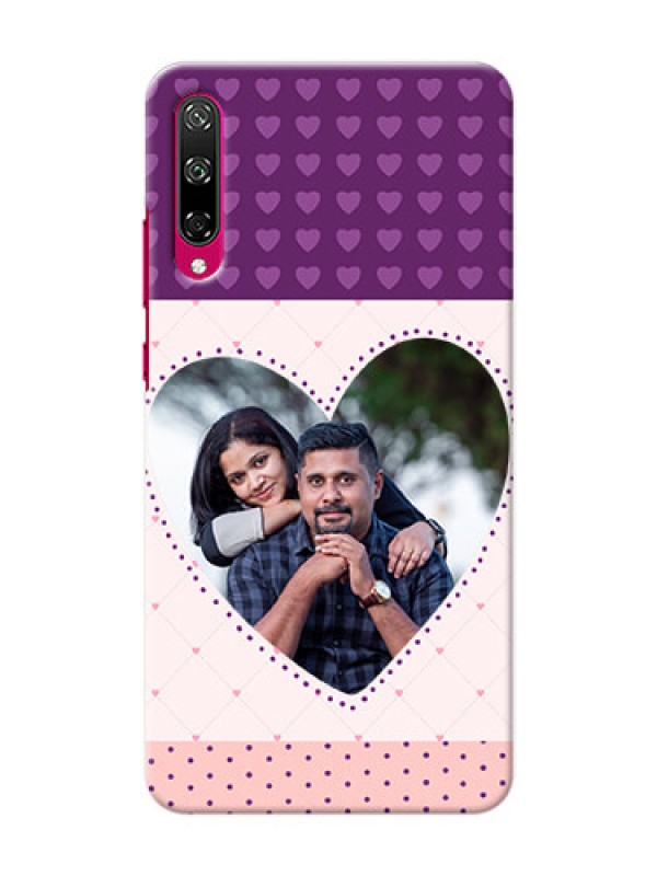 Custom Honor Play 3 Mobile Back Covers: Violet Love Dots Design