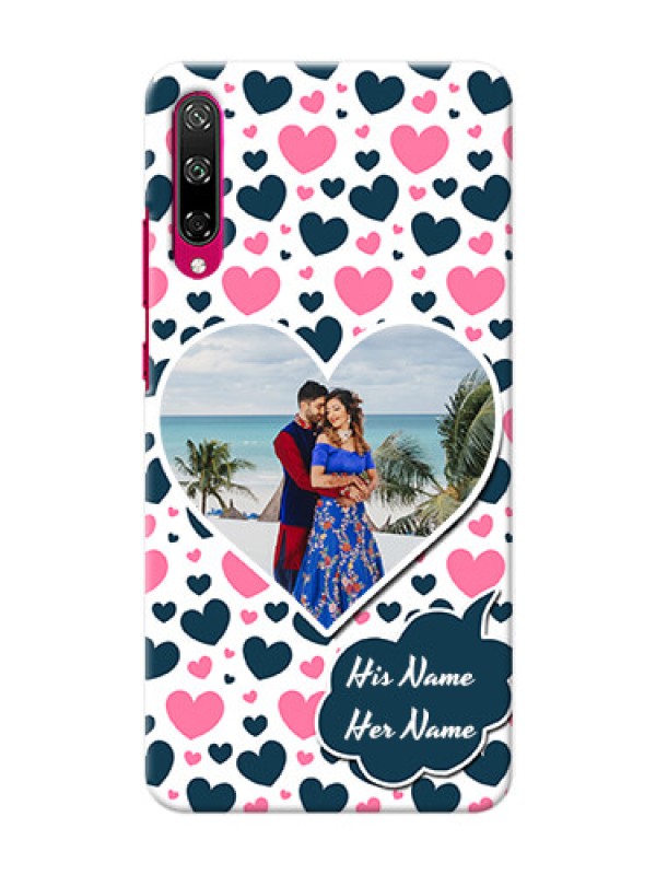 Custom Honor Play 3 Mobile Covers Online: Pink & Blue Heart Design