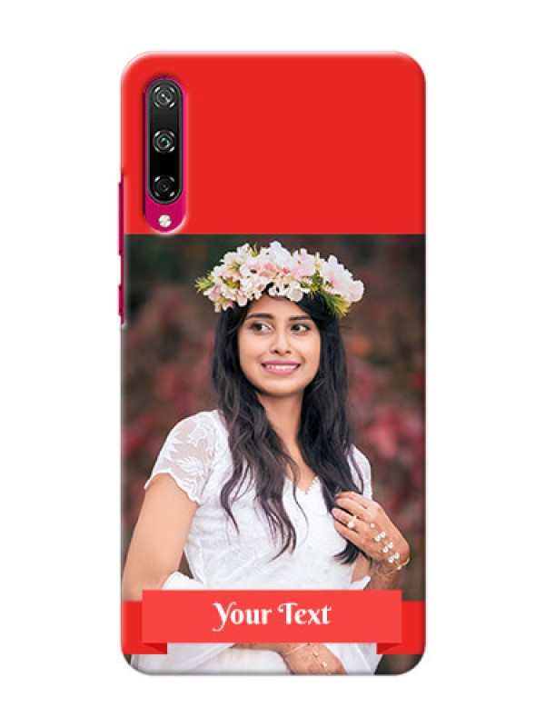 Custom Honor Play 3 Personalised mobile covers: Simple Red Color Design