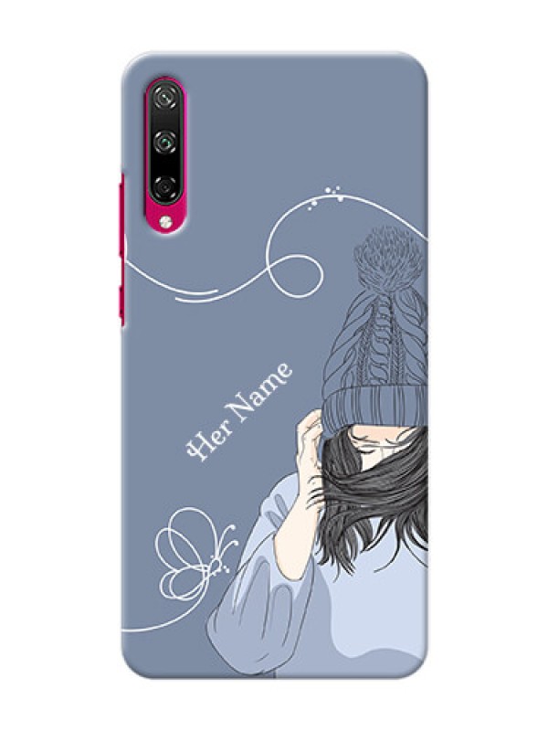 Custom Honor Play 3 Custom Mobile Case with Girl in winter outfit Design