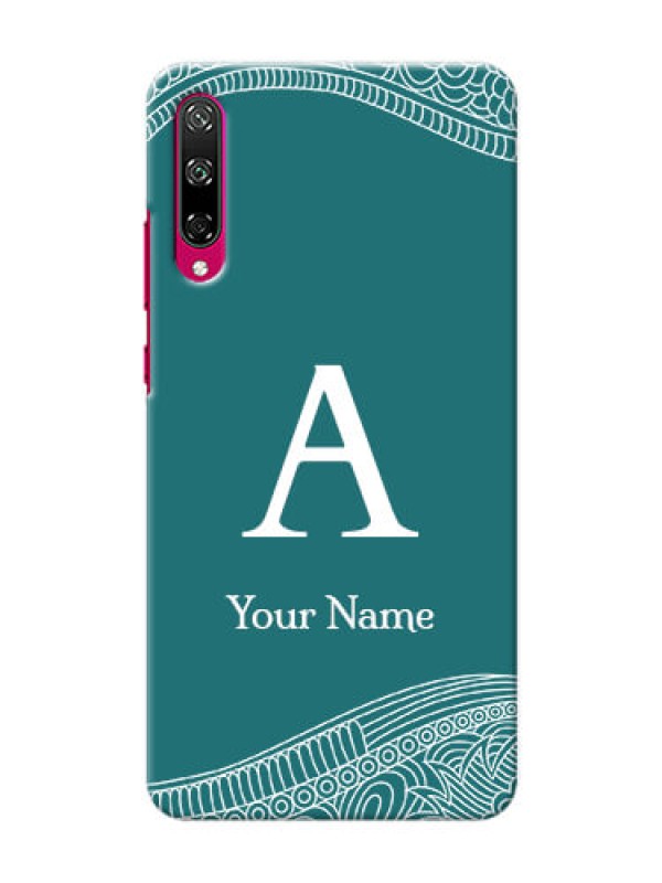 Custom Honor Play 3 Mobile Back Covers: line art pattern with custom name Design