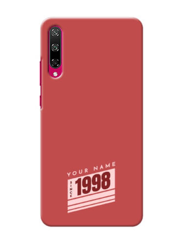 Custom Honor Play 3 Phone Back Covers: Red custom year of birth Design