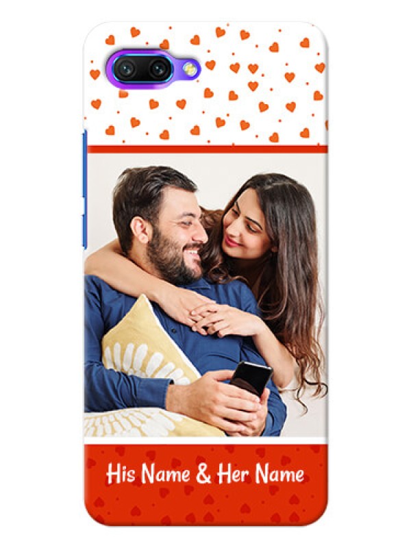 Custom Huawei Honor 10 Orange Love Symbol Mobile Cover Design