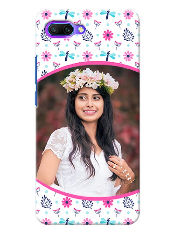 Custom Huawei Honor 10 Colourful Flowers Mobile Cover Design