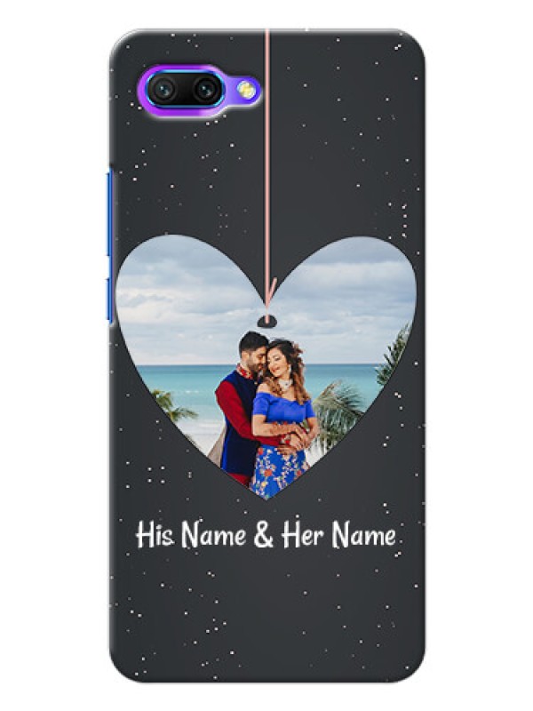 Custom Huawei Honor 10 Hanging Heart Mobile Back Case Design