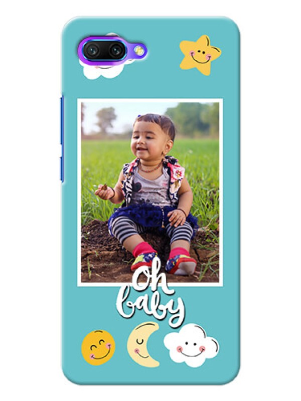 Custom Huawei Honor 10 kids frame with smileys and stars Design