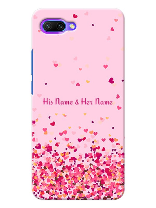 Custom Honor 10 Phone Back Covers: Floating Hearts Design