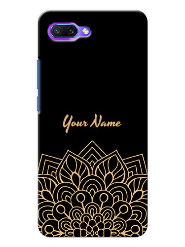 Custom Honor 10 Back Covers: Golden mandala Design