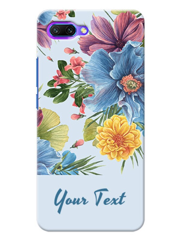 Custom Honor 10 Custom Phone Cases: Stunning Watercolored Flowers Painting Design