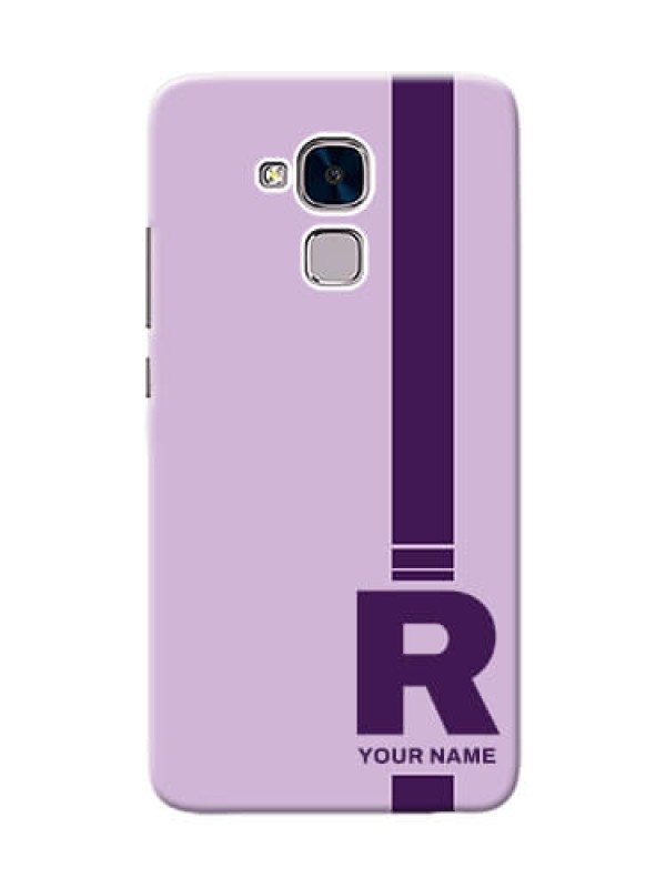 Custom Honor 5C Custom Phone Covers: Simple dual tone stripe with name Design
