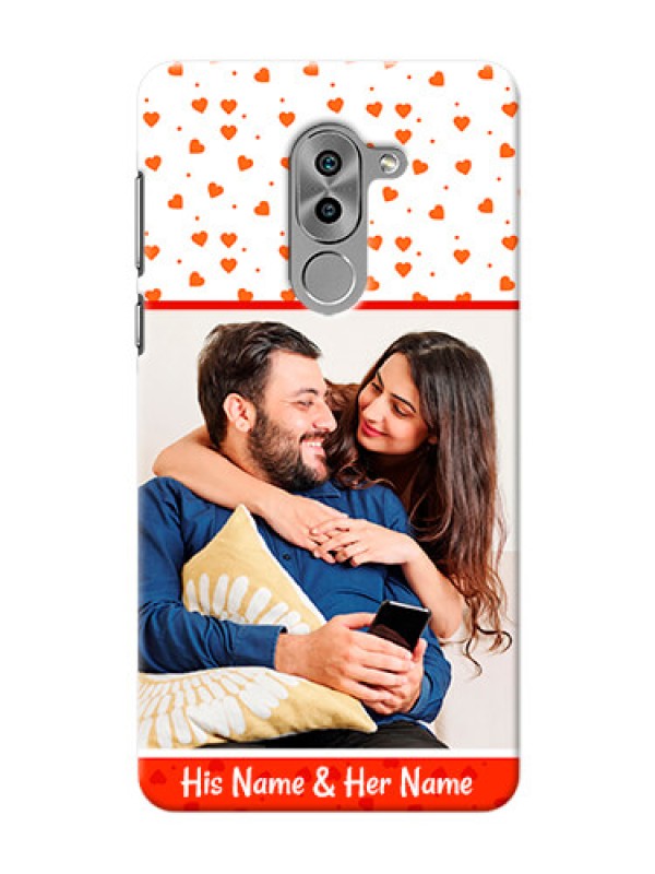 Custom Huawei Honor 6X Orange Love Symbol Mobile Cover Design