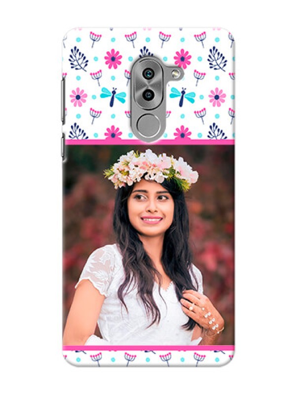 Custom Huawei Honor 6X Colourful Flowers Mobile Cover Design