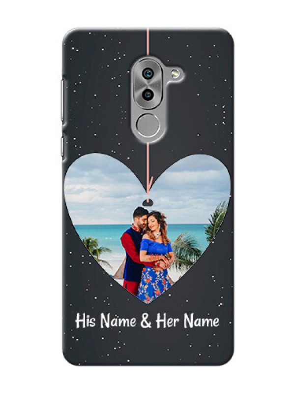 Custom Huawei Honor 6X Hanging Heart Mobile Back Case Design