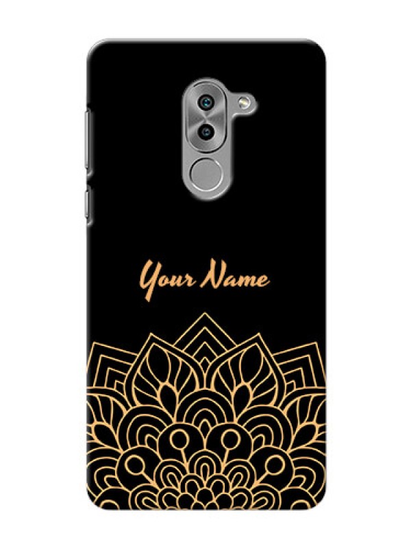 Custom Honor 6X Back Covers: Golden mandala Design