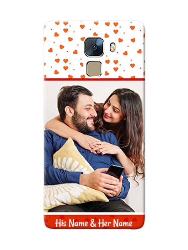 Custom Huawei Honor 7 Orange Love Symbol Mobile Cover Design