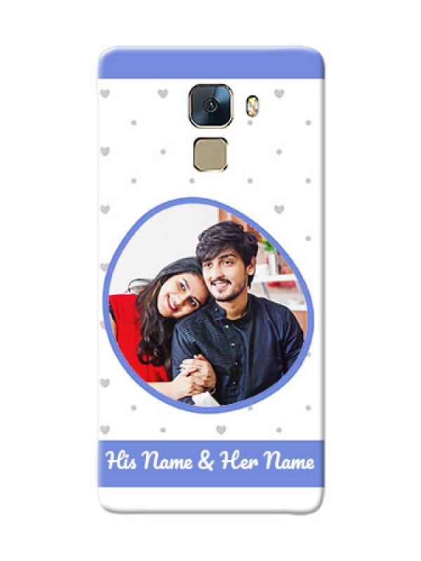 Custom Huawei Honor 7 Simple Blue Colour Mobile Case Design