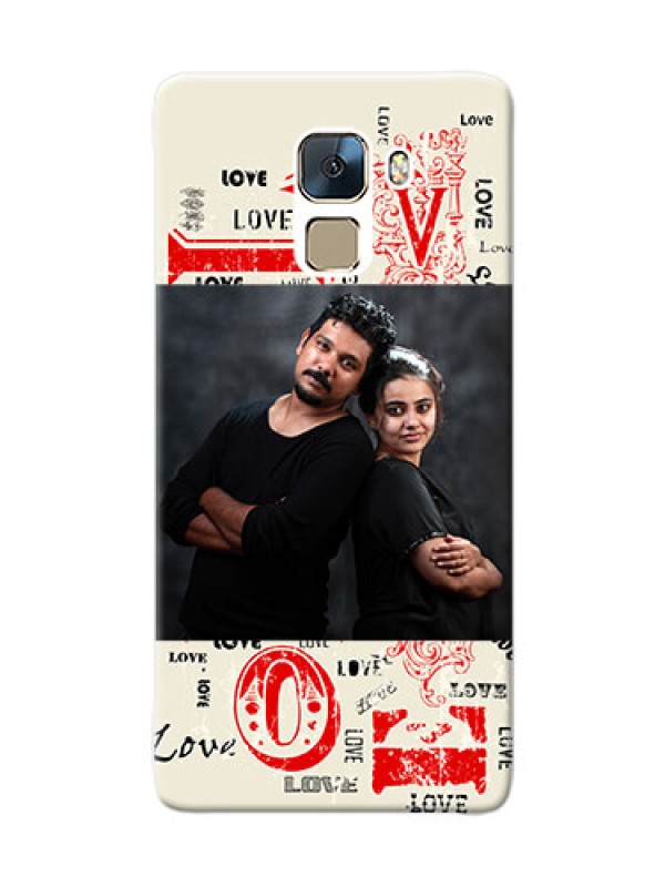 Custom Huawei Honor 7 Lovers Picture Upload Mobile Case Design