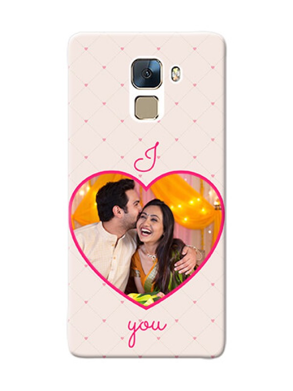 Custom Huawei Honor 7 Love Symbol Picture Upload Mobile Case Design