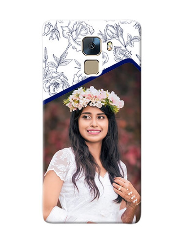 Custom Huawei Honor 7 Floral Design Mobile Cover Design