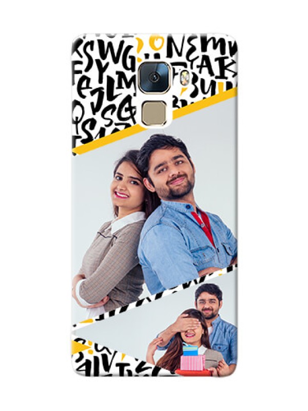 Custom Huawei Honor 7 2 image holder with letters pattern  Design