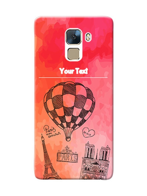 Custom Huawei Honor 7 abstract painting with paris theme Design