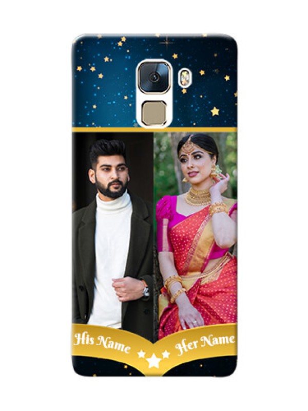 Custom Huawei Honor 7 2 image holder with galaxy backdrop and stars  Design