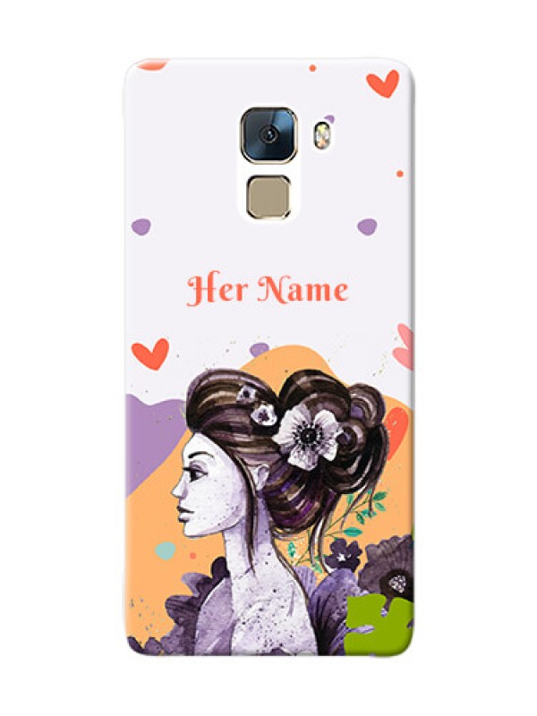 Custom Honor 7 Custom Mobile Case with Woman And Nature Design