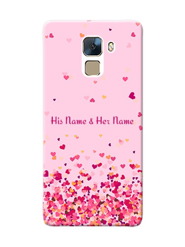 Custom Honor 7 Phone Back Covers: Floating Hearts Design