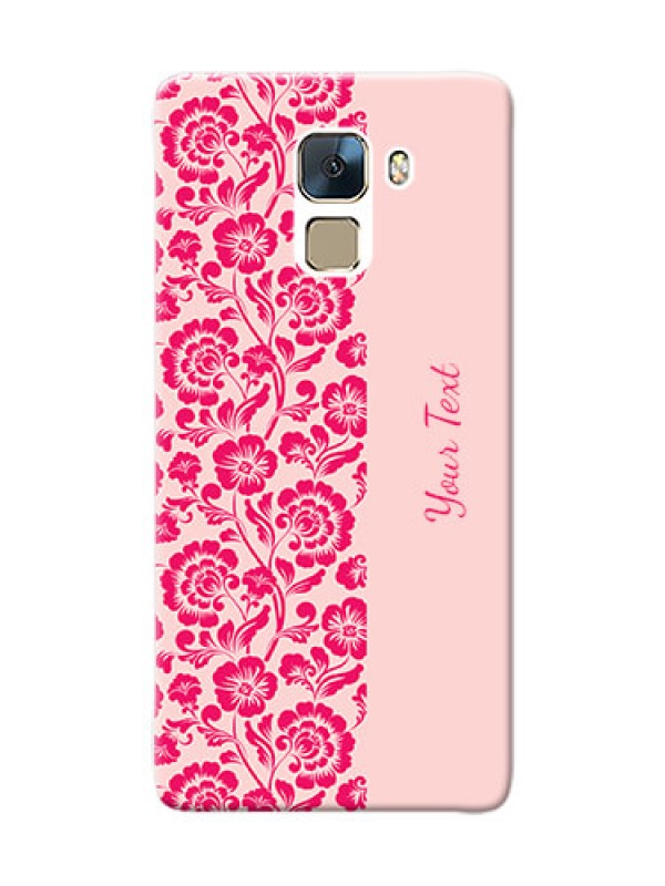 Custom Honor 7 Phone Back Covers: Attractive Floral Pattern Design
