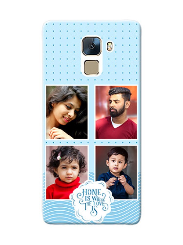 Custom Honor 7 Custom Phone Covers: Cute love quote with 4 pic upload Design