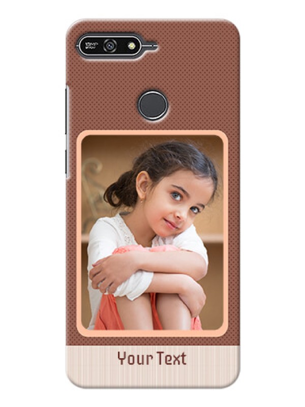 Custom Huawei Honor 7A Simple Photo Upload Mobile Cover Design