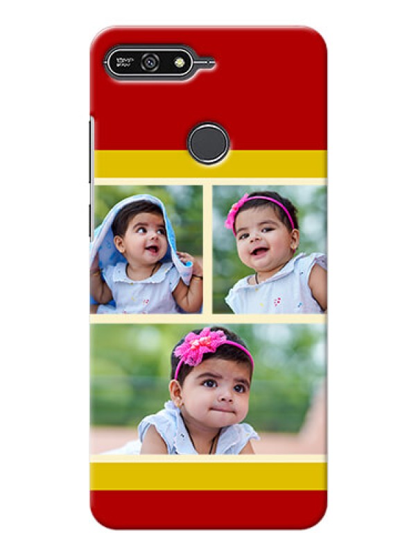 Custom Huawei Honor 7A Multiple Picture Upload Mobile Cover Design