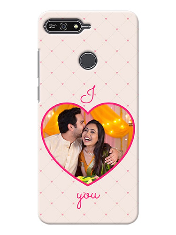 Custom Huawei Honor 7A Love Symbol Picture Upload Mobile Case Design