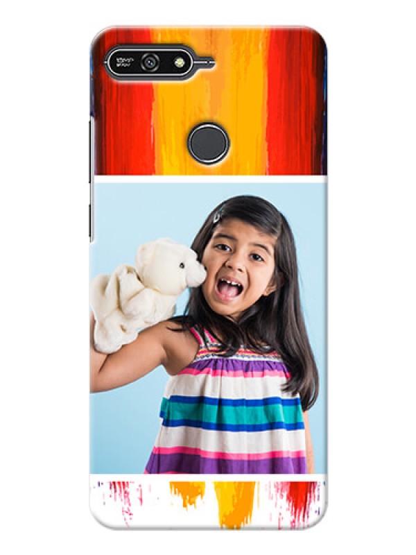 Custom Huawei Honor 7A Colourful Mobile Cover Design