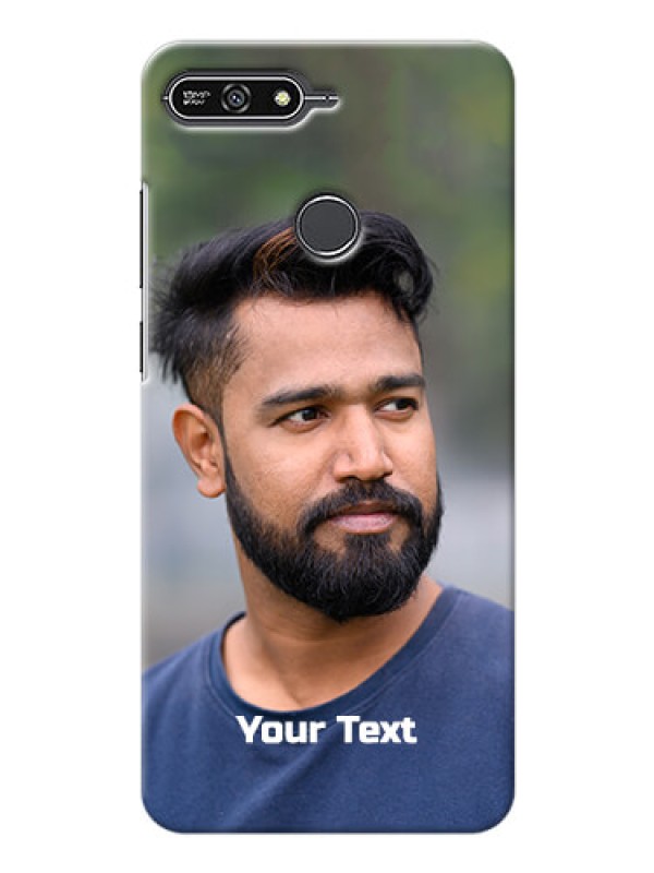 Custom Honor 7A Mobile Cover: Photo with Text