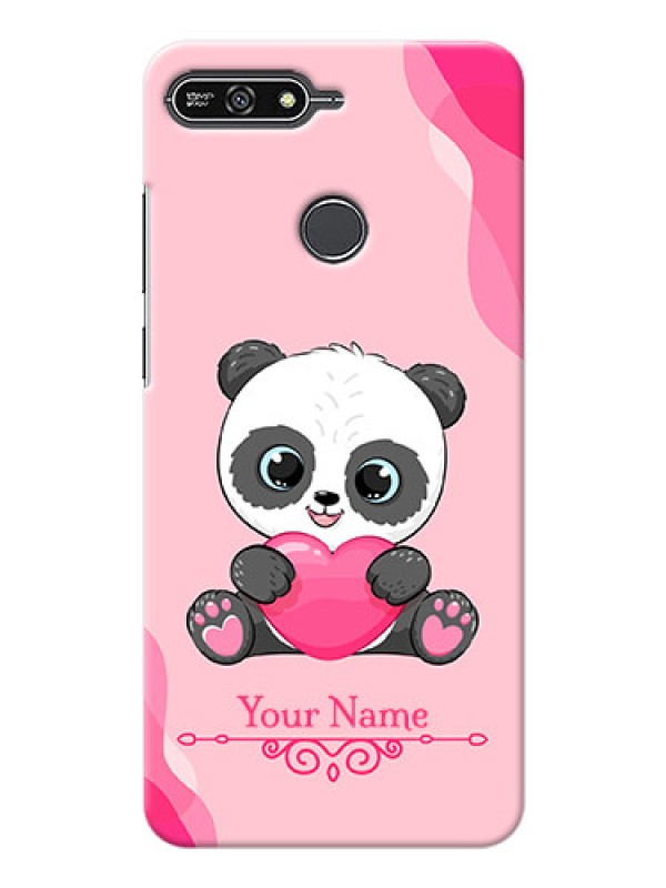 Custom Honor 7A Mobile Back Covers: Cute Panda Design
