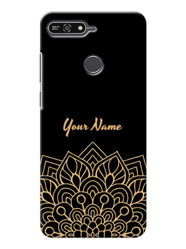 Custom Honor 7A Back Covers: Golden mandala Design