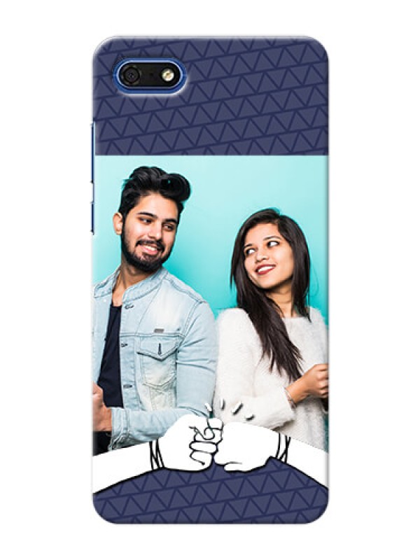 Custom Huawei Honor 7s Mobile Covers Online with Best Friends Design  