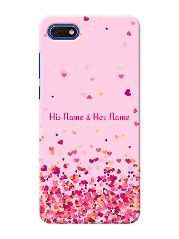 Custom Honor 7s Phone Back Covers: Floating Hearts Design