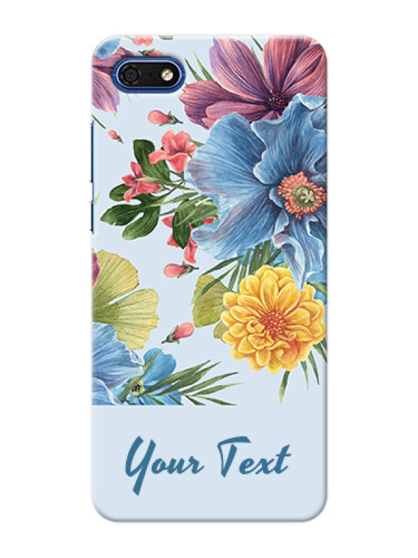 Custom Honor 7s Custom Phone Cases: Stunning Watercolored Flowers Painting Design