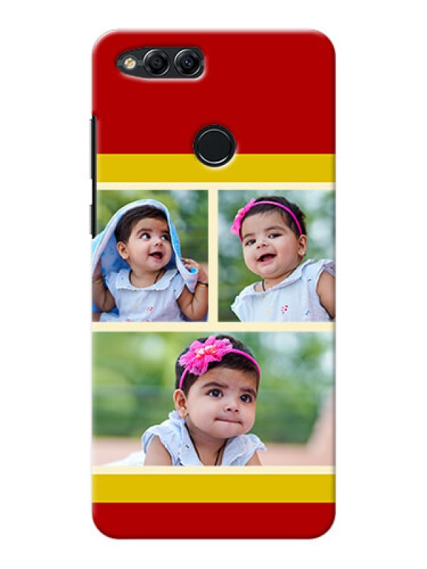 Custom Huawei Honor 7x Multiple Picture Upload Mobile Cover Design