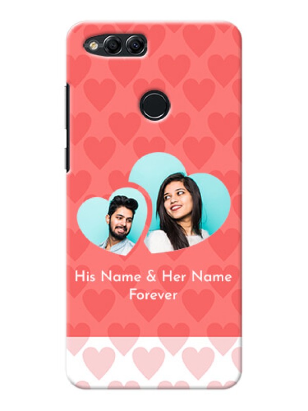 Custom Huawei Honor 7x Couples Picture Upload Mobile Cover Design