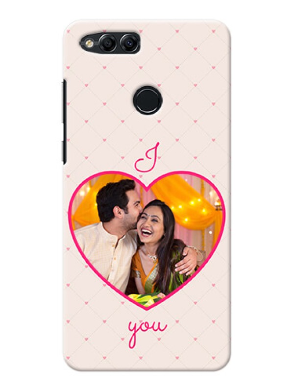 Custom Huawei Honor 7x Love Symbol Picture Upload Mobile Case Design