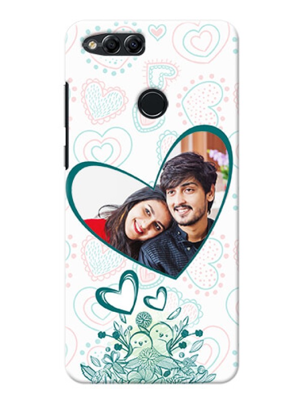 Custom Huawei Honor 7x Couples Picture Upload Mobile Case Design