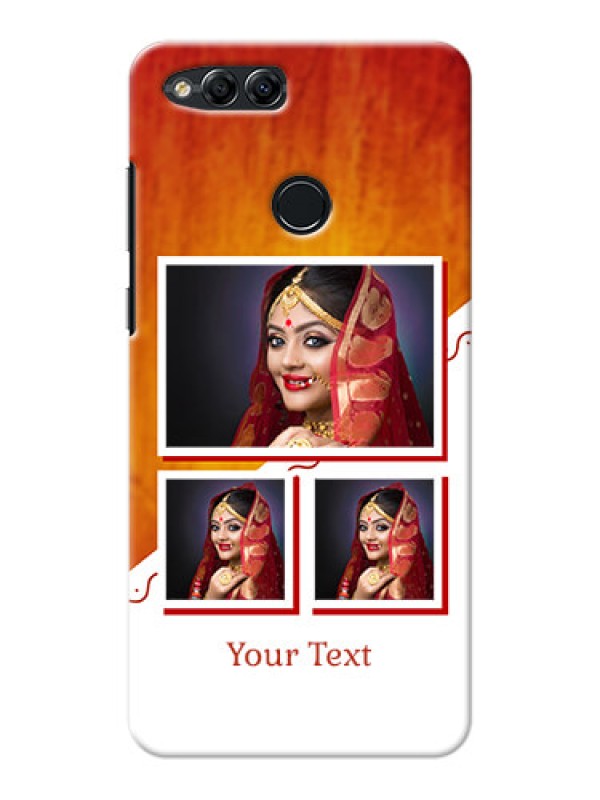 Custom Huawei Honor 7x Wedding Memories Mobile Cover Design