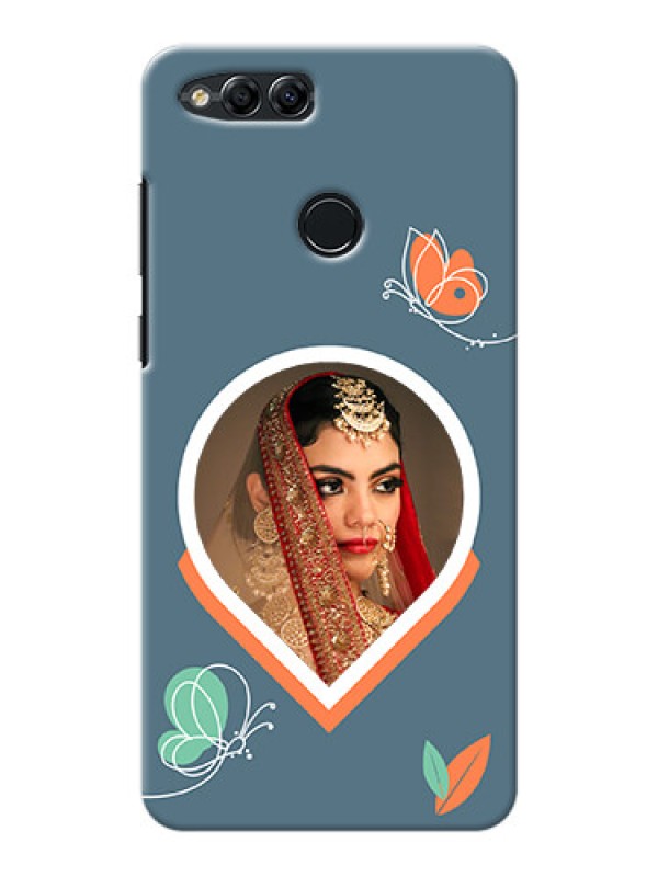 Custom Honor 7X Custom Mobile Case with Droplet Butterflies Design