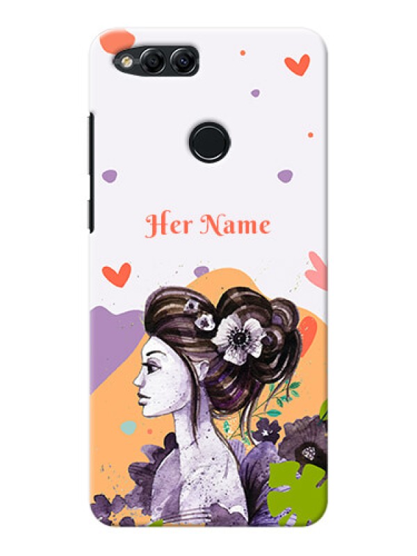 Custom Honor 7X Custom Mobile Case with Woman And Nature Design