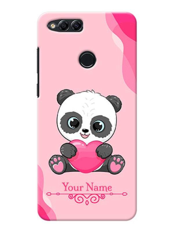 Custom Honor 7X Mobile Back Covers: Cute Panda Design